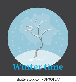 Illustration of winter tree