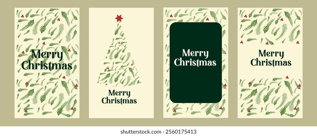 illustration of wintertime festive for Merry Christmas and Happy New Year seasonal greetings holiday background