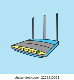 Illustration von Wireless-Router-Vektorgrafik