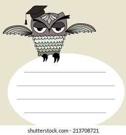 Illustration of wise owl