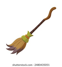 illustration of a witch broom stick 