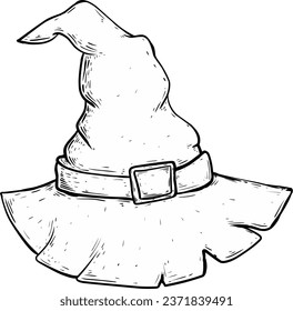 illustration of a witch hat