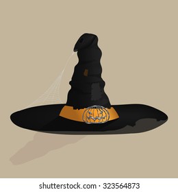 illustration of witch hat
