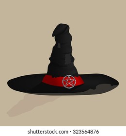 illustration of witch hat
