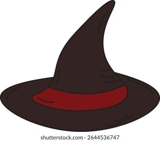 The Illustration of Witch hat for halloween