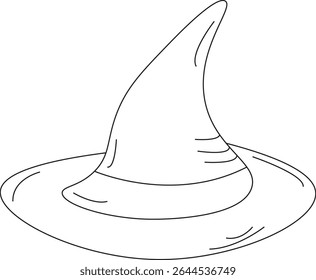 The Illustration of Witch hat for halloween