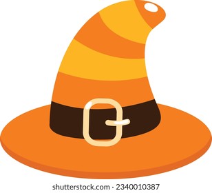 illustration witch hat symbol vector