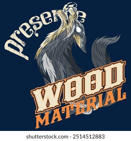 Illustration of a wolf or husky with a sporty style mountain design and also a picnic, lumberjack design and work icon.