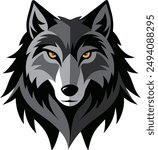 illustration Wolf lobo sticker symbol icon