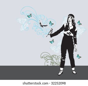 Illustration of a woman