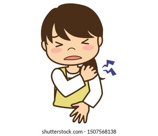 Female Shoulder Pain Stock Vectors, Images & Vector Art | Shutterstock