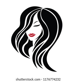 Vector Illustration Woman Beautiful Hair Can Stock Vector (royalty Free 