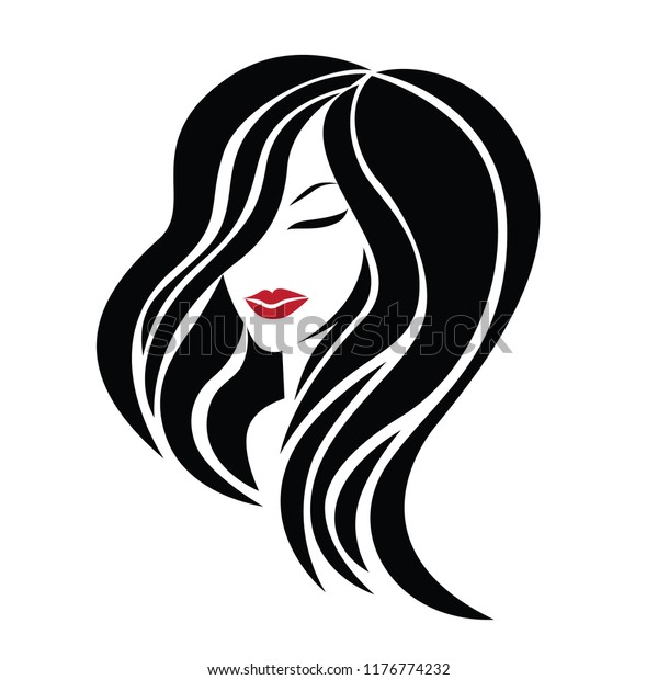 Illustration Woman Beautiful Hair Can Be Stock Vector (Royalty Free ...