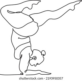 illustration of a woman doing yoga