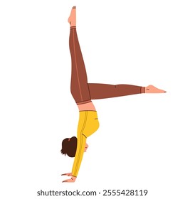 Illustration of Woman Doing Yoga