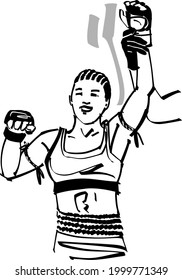 illustration of the woman fighters