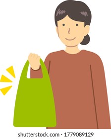 Illustration of a woman with my back