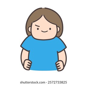 Illustration of a woman proudly placing her hands on her hips.