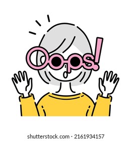 Illustration of a woman saying oops!