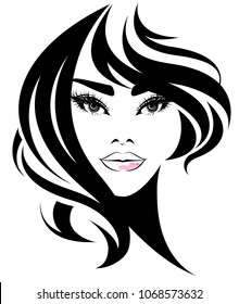 Illustration Woman Short Hair Style Icon Stock Vector (royalty Free 