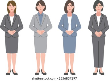 Illustration of a woman in a suit