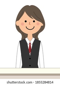 受付 女性 日本 のイラスト素材 画像 ベクター画像 Shutterstock