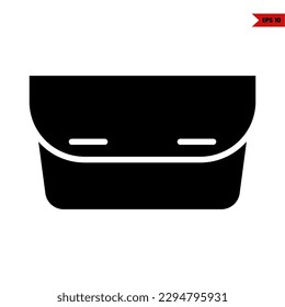 illustration of woman wallet glyph icon 