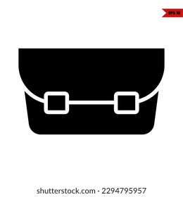 illustration of woman wallet glyph icon 