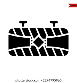 illustration of woman wallet glyph icon 