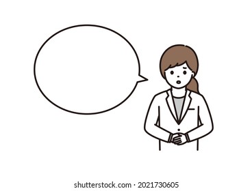 女性 謝罪 のイラスト素材 画像 ベクター画像 Shutterstock