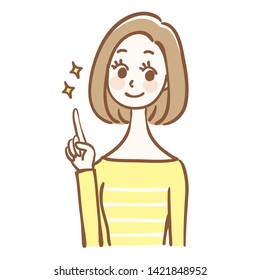 Illustration of a woman who advises