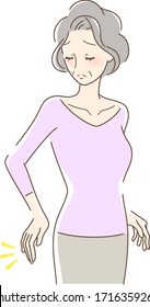 Illustration of a woman who cares about hip