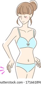 Illustration of a woman who cares about hip