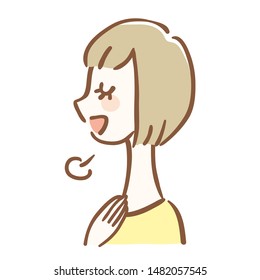 Illustration Of A Woman Who Is Relieved