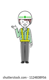 
Illustration of a woman working in work clothes