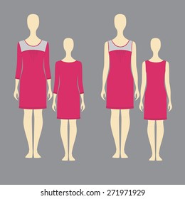 illustration of a woman's dress from jersey