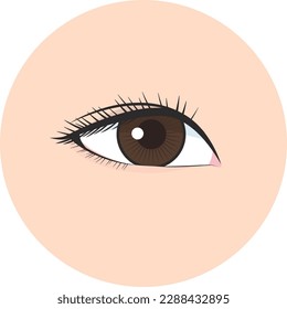Illustration of a woman's eye