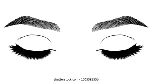 Makeup Designer Eyes Face Blank Chart Stock Vector (Royalty Free ...