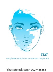 Illustration of a woman's face