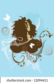 Illustration of a woman's face