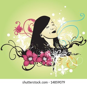 Illustration of a woman's face