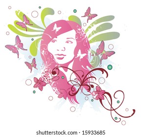 Illustration of a woman's face