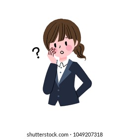
Illustration of a woman's gesture gesture
