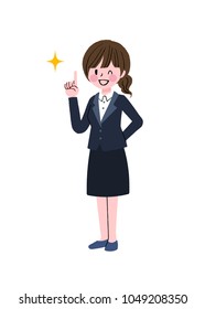 
Illustration of a woman's gesture gesture