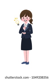 
Illustration of a woman's gesture gesture