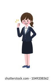 
Illustration of a woman's gesture gesture