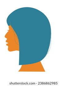 Illustration of a woman's head 