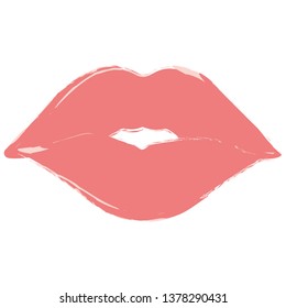 Illustration of a woman's lips.