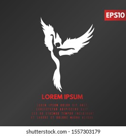 illustration of women dance logo