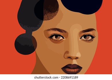 Illustration women with different skin tones. Protecting rights racial groups and skin color.